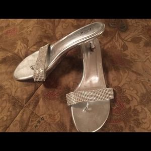 Silver sandals