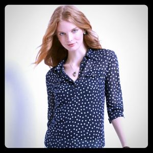 Aeropostale polka dot blouse