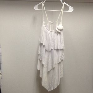 White asymmetrical top