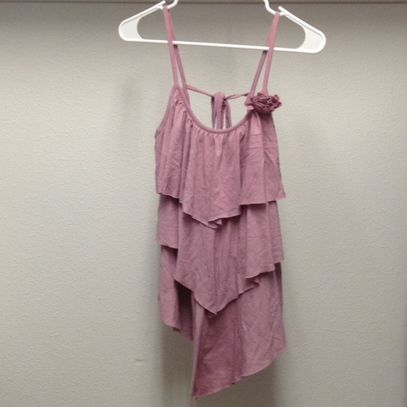 Pink asymmetrical top