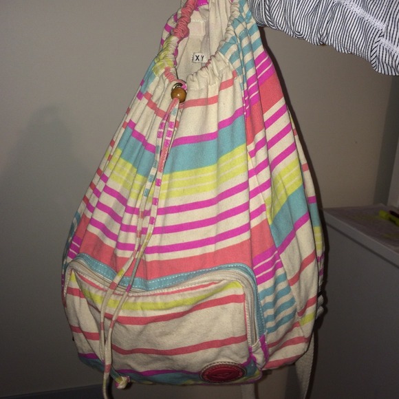 striped Roxy back pack - Picture 2 of 2
