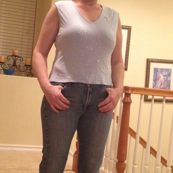 Baby blue tank