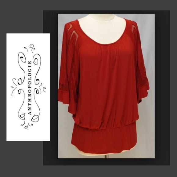 🚫SOLD🚫Anthropologie Postmark Batwing Top