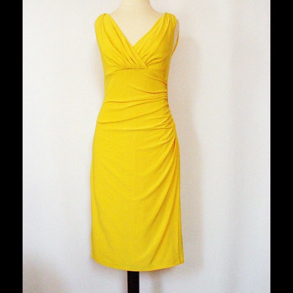 Ralph Lauren Dresses & Skirts - NWT Yellow RALPH LAUREN vneck dress sz 10 sundress