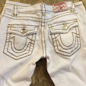 True religion sz 26 white jeans