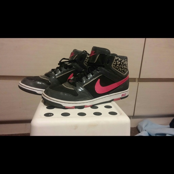 Nike Shoes - Nike Leopard Print High Top Sneakers