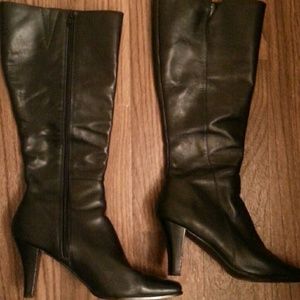 Leather boots