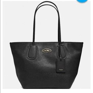 Coach Taxi Tote in Black