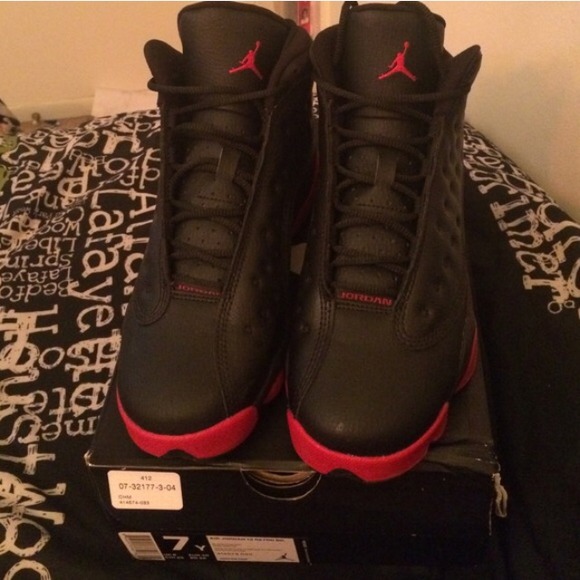 STILL FOR SALE! Brand new black & red retro 13's! - Picture 2 of 2