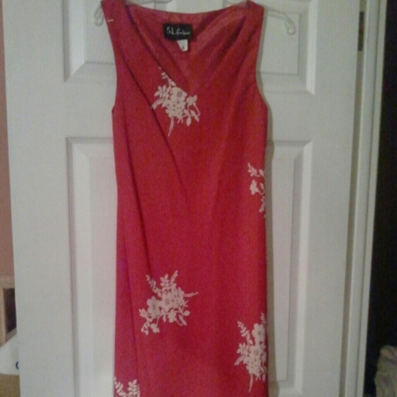 Beautiful red floral dress