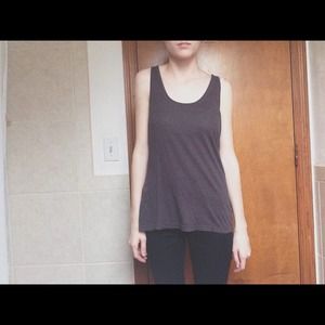 Basic blue racer back tank top