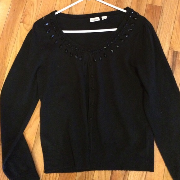 Black cardigan