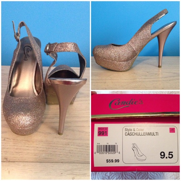 New! Candies (size 9.5) glitter sling back pump