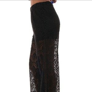Black Lace Pants