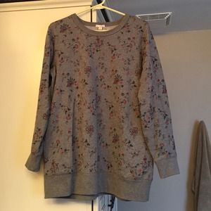 Gap oversized floral tunic sweatshirt