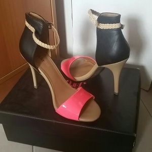 Just Fab Aveiro Heels in Coral