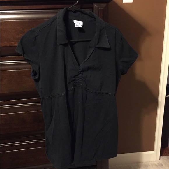 Black maternity top (short sleeve)