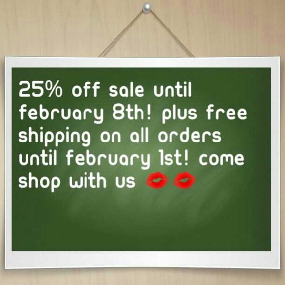 25 % off everything on our website!