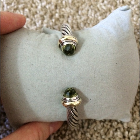David Yurman Jewelry - Authentic David yurman 7mm cable bracelet-peridot