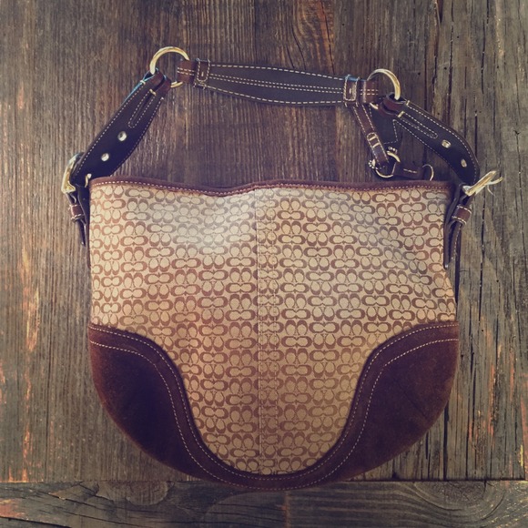 Brown coach purse