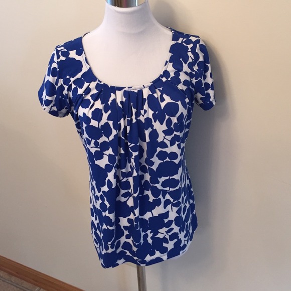 Blue & white top