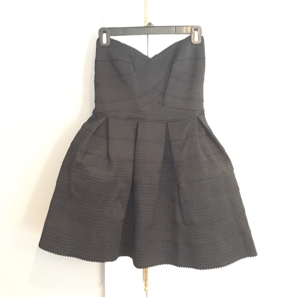 Nasty Gal Black Strapless Dress