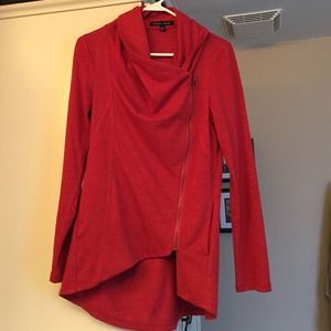 Sweet Rain asymmetrical sweatshirt.