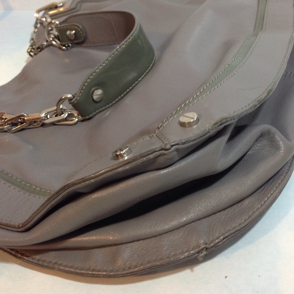 PRE-OWNED TORY BURCH GREY LEATHER SHOULDER BAG - Picture 2 of 8