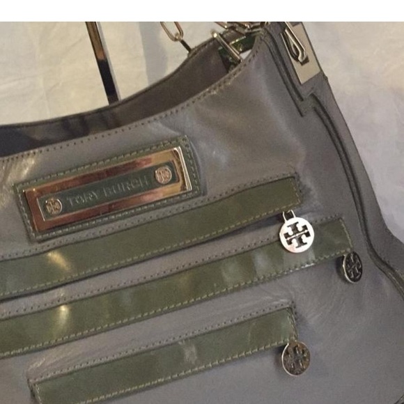 PRE-OWNED TORY BURCH GREY LEATHER SHOULDER BAG - Picture 5 of 8
