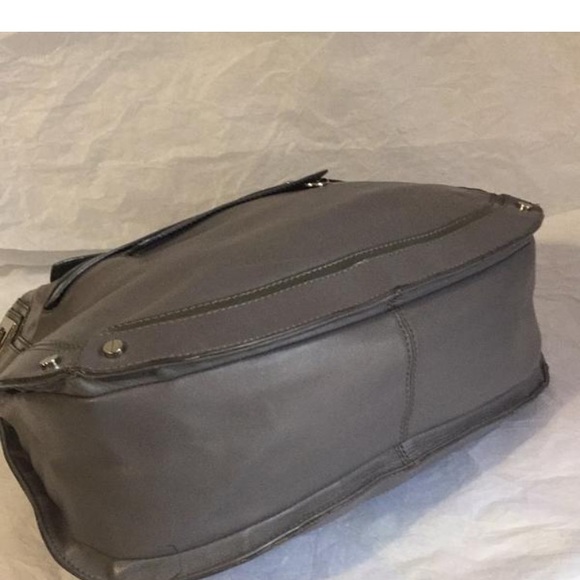 PRE-OWNED TORY BURCH GREY LEATHER SHOULDER BAG - Picture 7 of 8