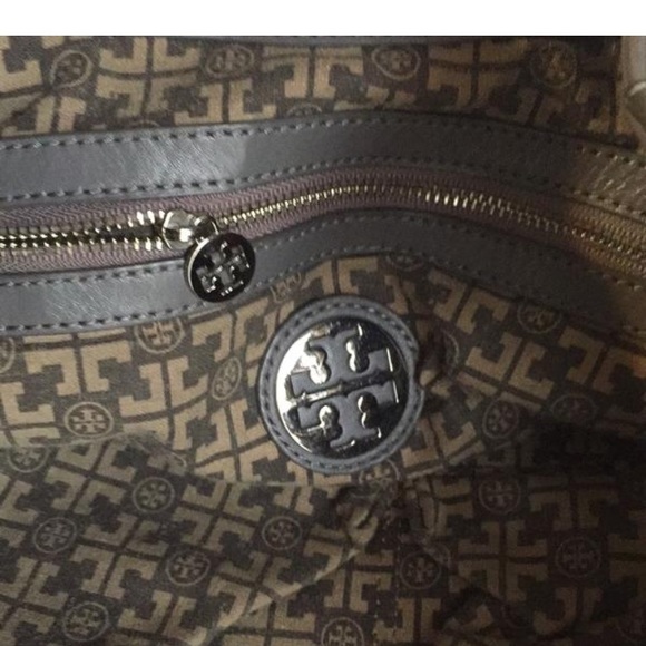 PRE-OWNED TORY BURCH GREY LEATHER SHOULDER BAG - Picture 8 of 8