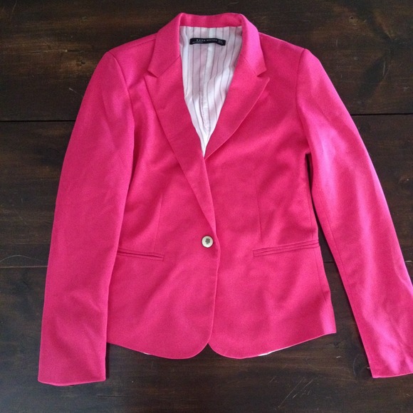 Zara Hot Pink Blazer / Size Medium