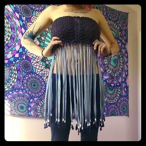 Fringe&Beaded Top :) upcycled with love