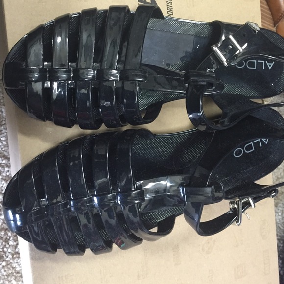 Aldo black  brand new jelly sandals