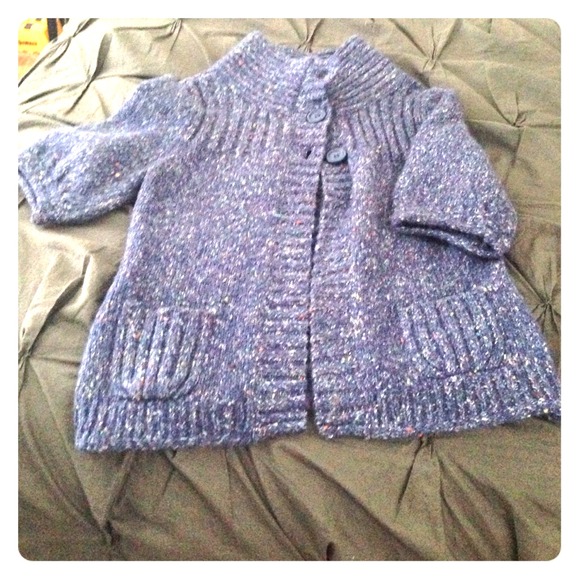 Blue confetti express sweater