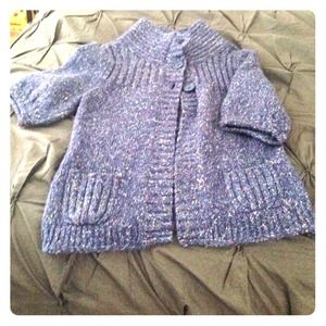 Blue confetti express sweater