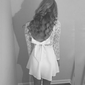 Gorgeous White Bow dress