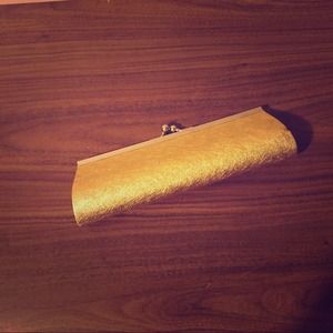 A gold clutch
