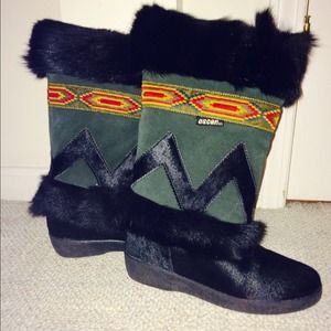 OSCAR SPORT FUR BOOTS  SIZE 37 like new