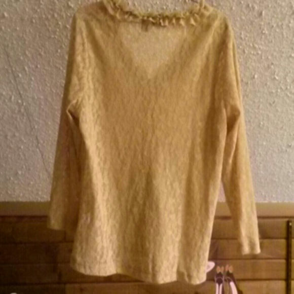 Sandblast Lace TeeCo Blouse - Picture 3 of 3