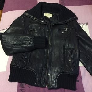 Michael Kors Leather Jacket! Very minimal wear
