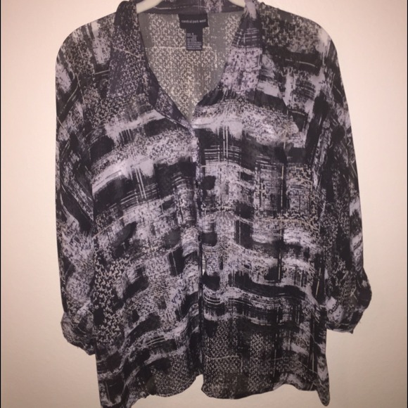 Central Park West 100% silk blouse