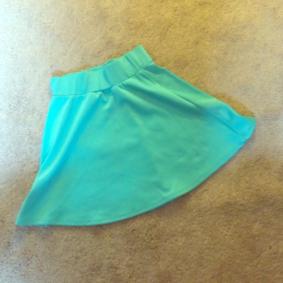Turquoise skirt