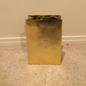 A Burberry shopping bag
