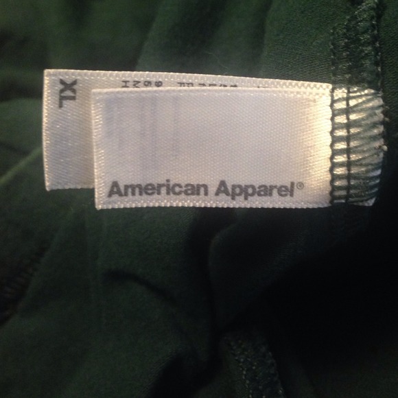 American Apparel green leggings