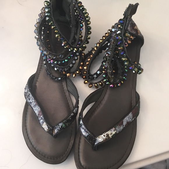 Zigi girl sandals camouflage sequence 8.5