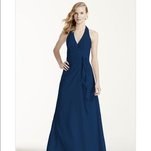David's Bridal Marine Bridesmaid Dress