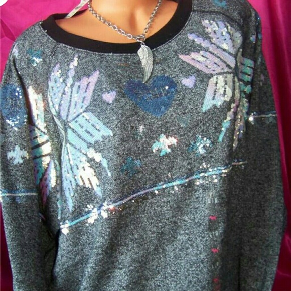 PINK Victoria's Secret Sweaters - VS PINK Bling Fair Isle Snowflake