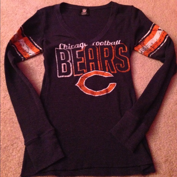 Chicago Bears NFL flannel long sleeve shirt.