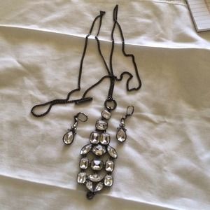 Givenchy earring and necklace set.